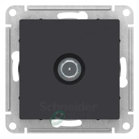 ATN001091 - ATLASDESIGN TV РОЗЕТКА оконечная 1DB, механизм, КАРБОН