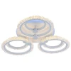 Светодиодная люстра 8027/3+3 WHT B