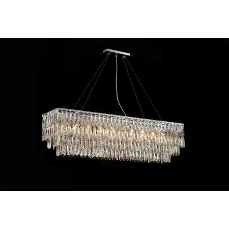 NW075-L1200*W300*H340 CHROME OVAL (1) Люстра (в 2-х коробках) NW 