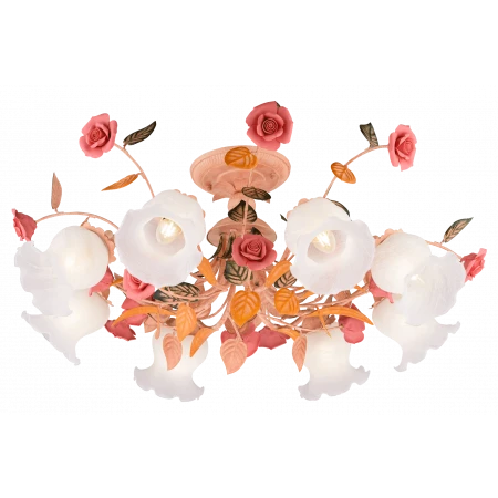 0583/8 PINK+DARK GREEN (1) Люстра 