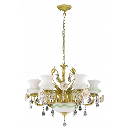 0971/6+2 GREEN GOLD (1) Люстра 