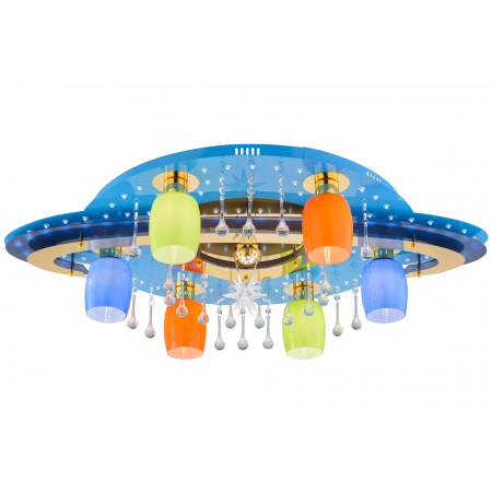 8364/6+1 BU+GD MIX (1) Люстра # 