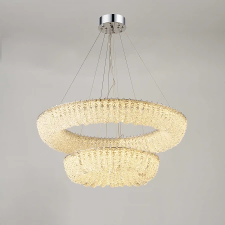 NW102L-ф800+500*H120(1200) CHROME (1) Люстра (в 2-х коробках) NW 