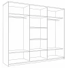 Шкаф-купе Кааппи 3 2400x450