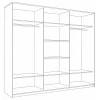 Шкаф-купе Кааппи 3 2400x450
