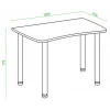 Стол офисный Домино Lite СКЛ-Софт120МО