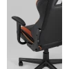 Геймерское кресло Topchairs Impala, оранжевый, черный, экокожа