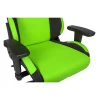Геймерское кресло Prime, зеленый, черный, кожа искусственная