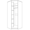 Шкаф платяной Парма Нео СП.0118.405.002/СП.1418.402.002