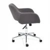 Кресло офисное Modena, серый, флок