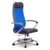 Кресло офисное Комплект 23, синий, черный, ткань