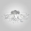 Хрустальная LED люстра Eurosvet 90036/8 хром