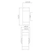 Уличный настенный светильник Arte Lamp Atlas A3503AL-2BK