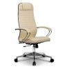Кресло Комплект 6, бежевый, кожа