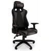 Геймерское кресло Game 44, серый, черный, экокожа