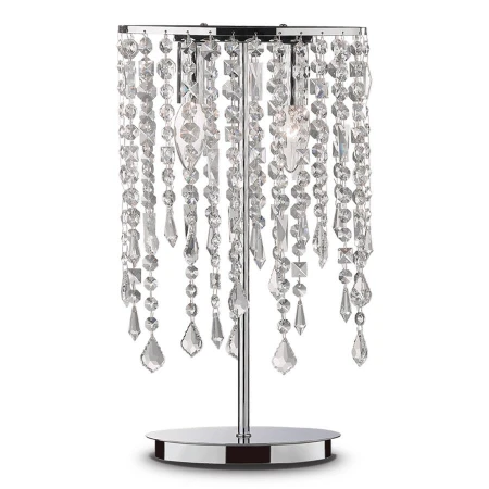 Хрустальная настольная лампа Ideal Lux RAIN TL2 TRASPARENTE