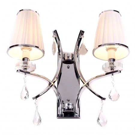 Бра LUMINA DECO LDW 66247-2 WT+CHR Glamour