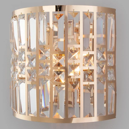 Бра Eurosvet 10116/2 золото/прозрачный хрусталь Strotskis Lory