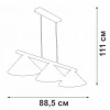 Подвесная люстра Vitaluce V4783-1/3S