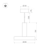 Подвесной светодиодный светильник Arlight SP-Eric-R250-8W Day4000 035929