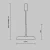 Подвесной светодиодный светильник Maytoni Gerhard MOD189PL-L18GR3K1