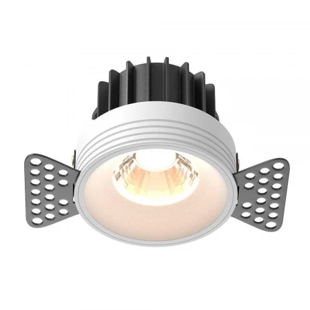 Встраиваемый светодиодный светильник Maytoni Round DL058-12W3K-TRS-W