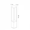 Уличный светодиодный светильник Arte Lamp Pherkad A2726PA-1BK Уличный светодиодный светильник Arte Lamp Pherkad A2726PA-1BK
