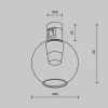 Трековый светодиодный светильник Maytoni Technical Flarity Bubble TR148-1-3W3K-BS