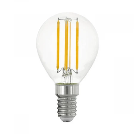 Лампа светодиодная Eglo E14 6W 2700К прозрачная 12542