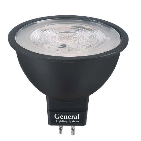 Лампа General GLDEN-MR16DIF10-230-GU5.3-4500 Черная Dif 30