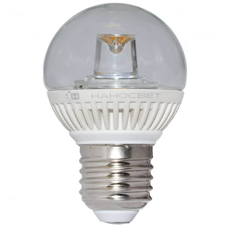 Лампа светодиодная Наносвет E27 5W 4000K прозрачная LC-GCL-5/E27/840 L154