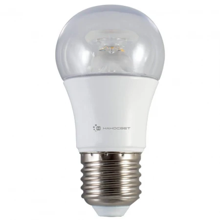 Лампа светодиодная Наносвет E27 7,5W 2700K прозрачная LC-P45CL-7.5/E27/827 L210