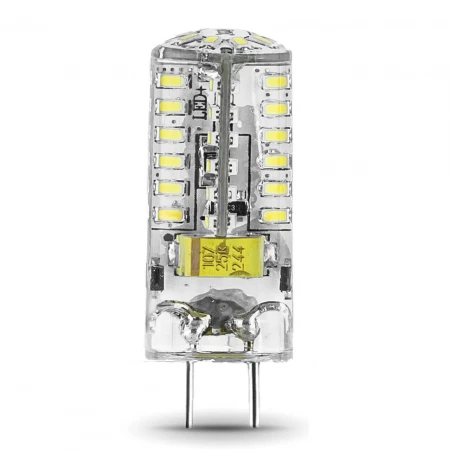 Лампа светодиодная Gauss GY6.35 3W 4100K прозрачная 107719203