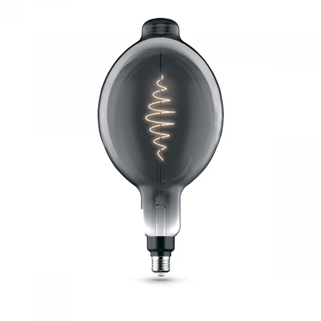 Лампа светодиодная филаментная Gauss E27 8,5W 1800K серая 152802005