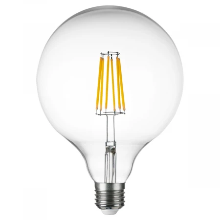 Лампа светодиодная филаментная Lightstar LED Filament E27 10W 4000K груша прозрачная 933204