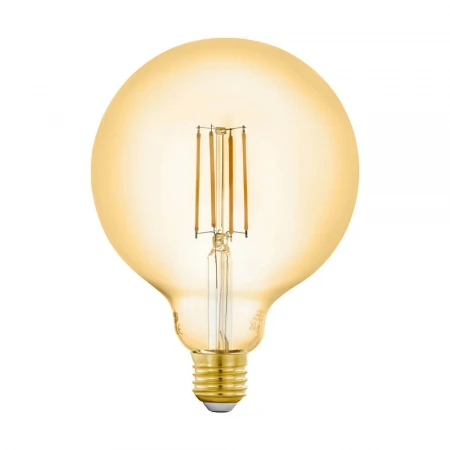Лампа светодиодная филаментная диммируемая Eglo E27 6W 2200K золотистая 12573
