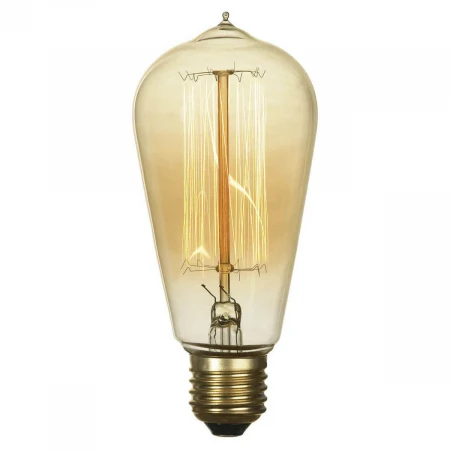 Лампа накаливания E27 60W 2700K прозрачная GF-E-764