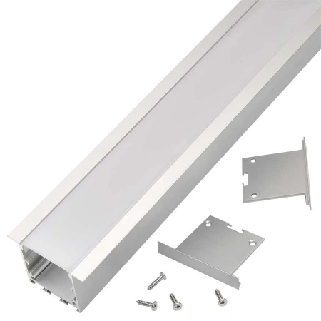 Профиль General GAL-GLS-2000-35-51 (2м профиль+2м рассеиватель+ 2 заглушки+4 скобы с шурупами)