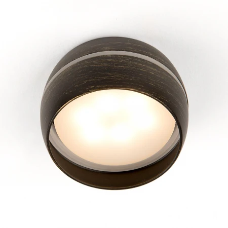 Спот General GWL-GX53-M-IP20 Чаша Черненое Золото с боковым рассеивателем