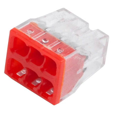 GTER6-06-P клемма General строительно-монтажная, СМК, 6-проводная, 0.5-2.5 мм2, с пастой, 100/5000