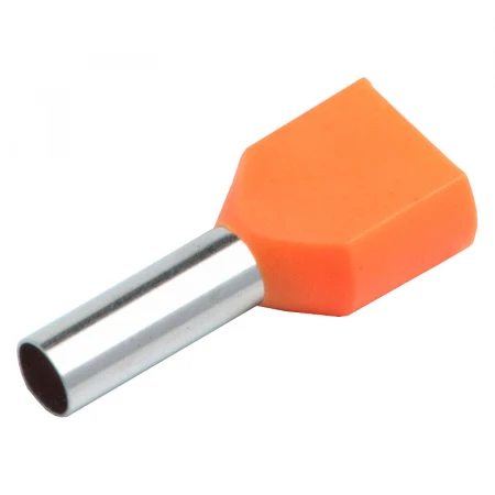 Наконечник-гильза General НГИ2 GNGI-E2-2x0,5-8-50 Оранжевый, 50 штук