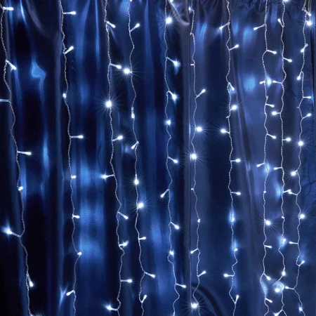 Светодиодная гирлянда Feron Занавес 230V 5000K холодный белый с мерцанием CL19 32332