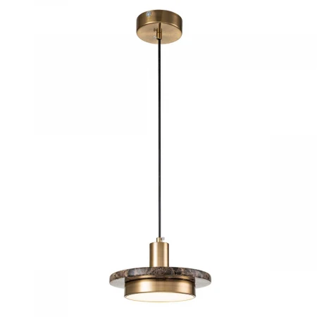 Подвесной светильник Escada 10260/1 LED*12W Brass/Brown marble