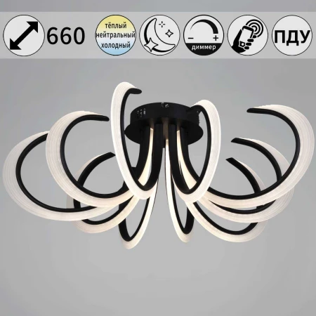 Потолочный светильник Reluce 74390-0.3-5+5 black