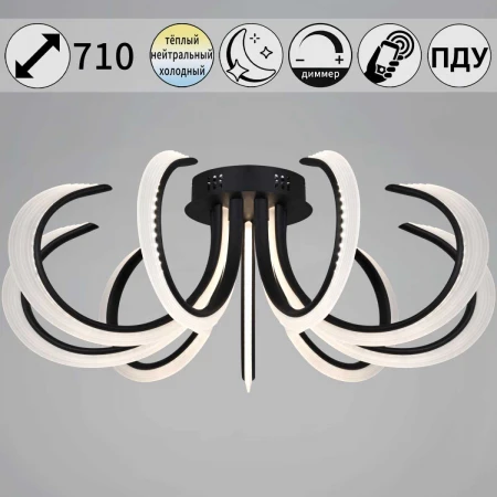 Потолочный светильник Reluce 74390-0.3-09L black