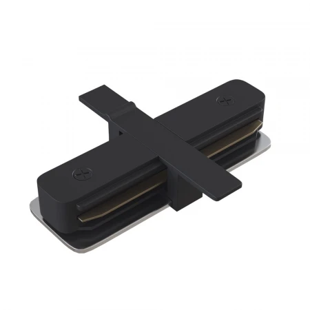 Коннектор прямой Hesby Lighting Skylite для встраиваемого шинопровода 220В, чёрный HSBL_0014