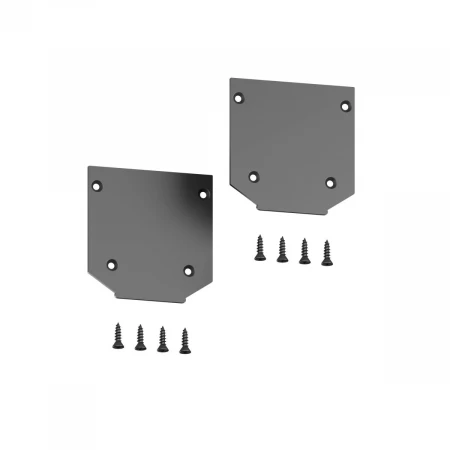 Заглушка торцевая Hesby Lighting ElDeko для шинопровода под натяжной потолок, черная, 2 шт HSBL_0073