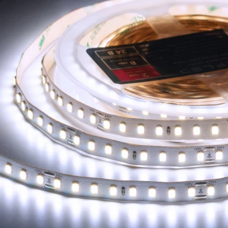 Лента светодиодная ELFLED PRO140, 128/м (2835), 24В, 12Вт/м, 5м, белый 6500-7000К ELFLED-24128-PRO140w