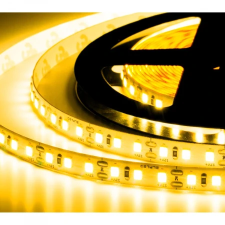 Лента светодиодная герметичная ELF GERMES, 600SMD (2835), 12В, IP65, 5м, желтый ELF-600SMD2835-GERMES-Y