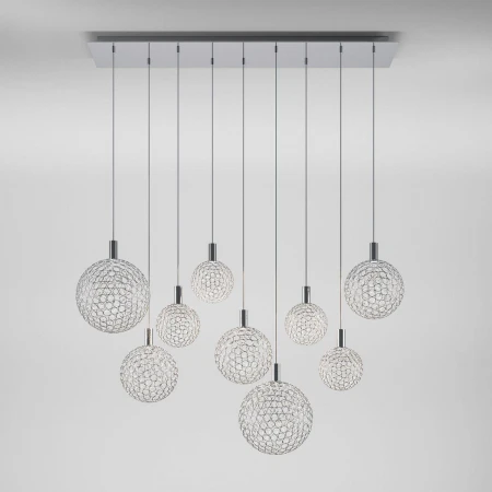 Подвесной светодиодный светильник Eurosvet Gemini 90353/9 хром